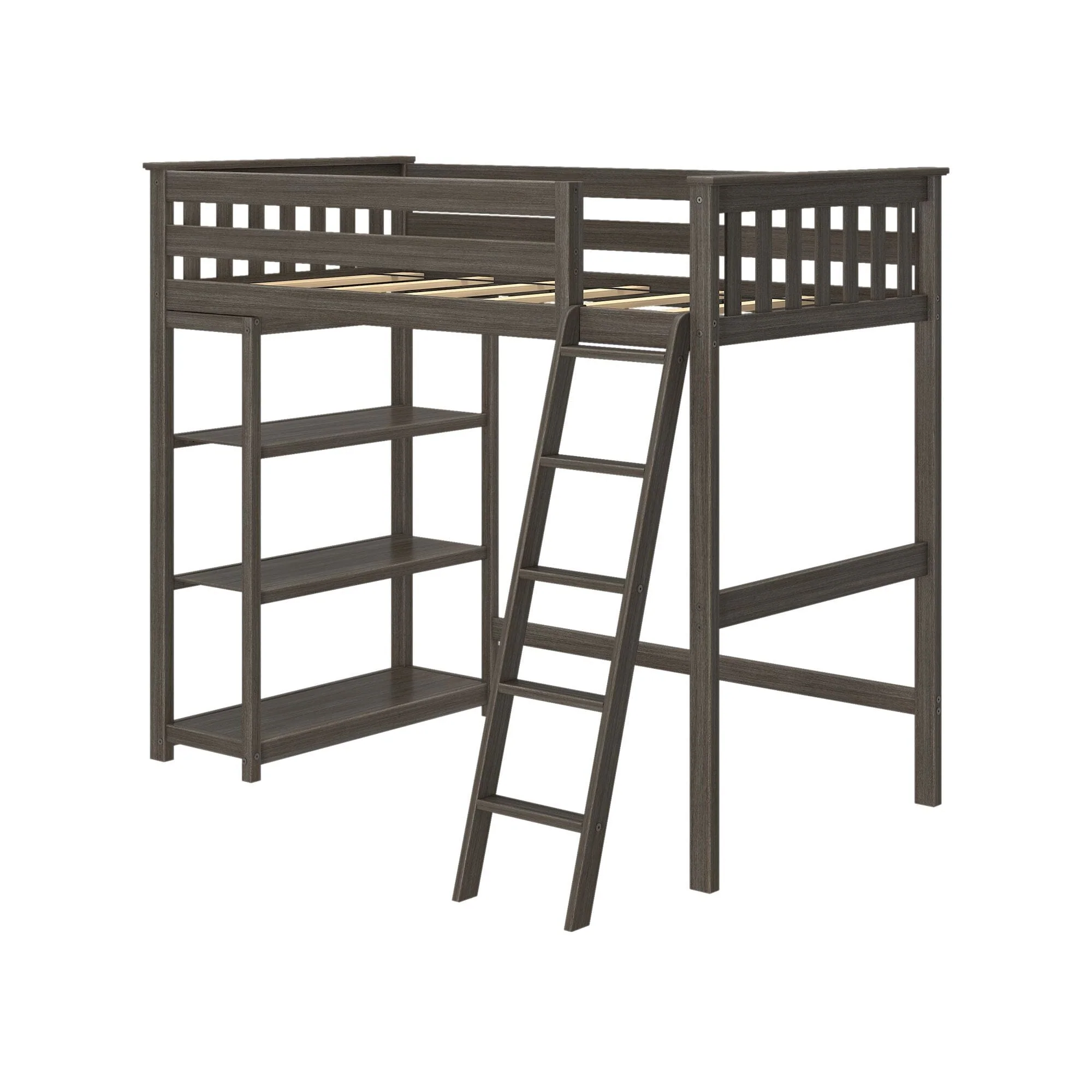 Twin Loft Bed With Bookcase - Image 7