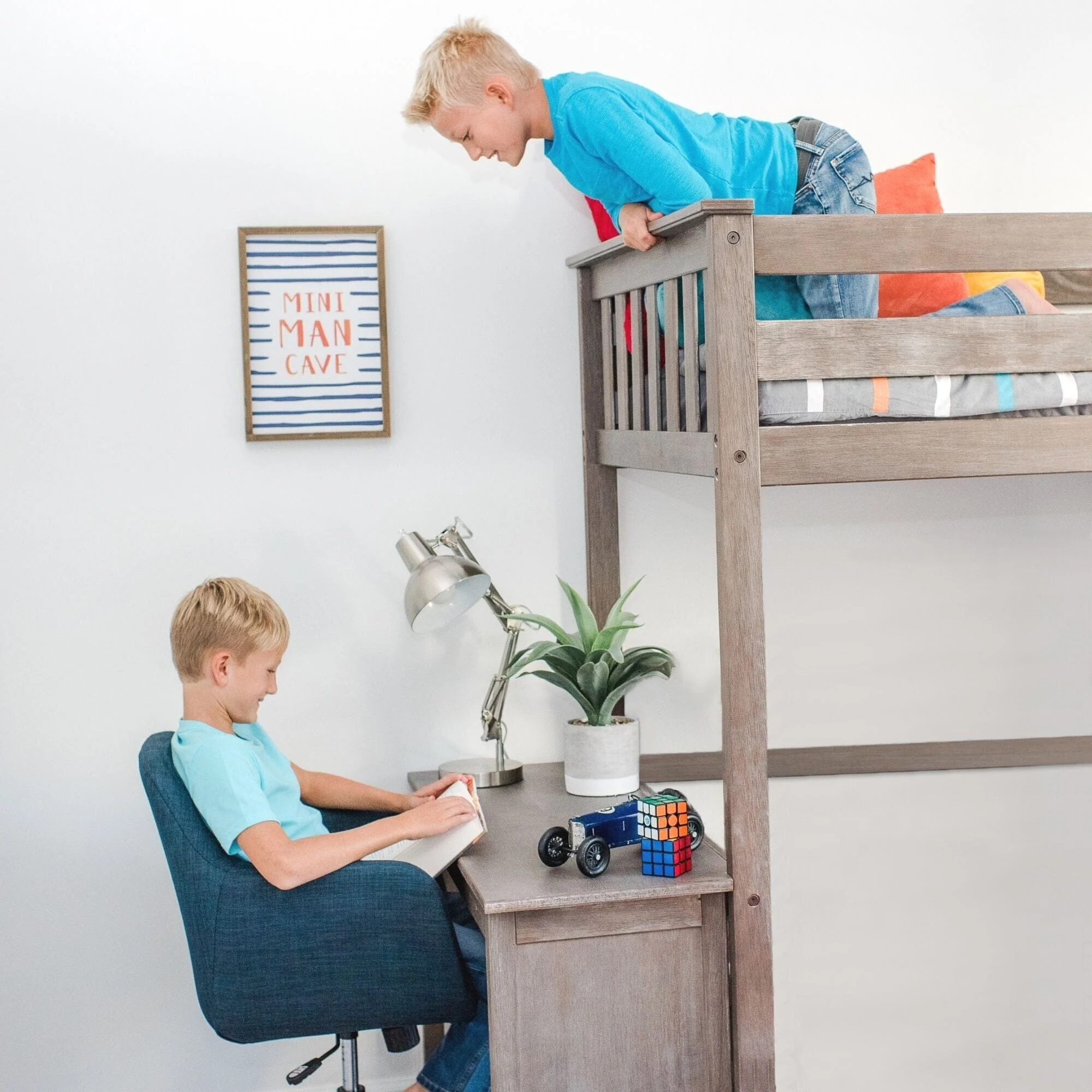 Twin Loft Bed With Desk - Image 12