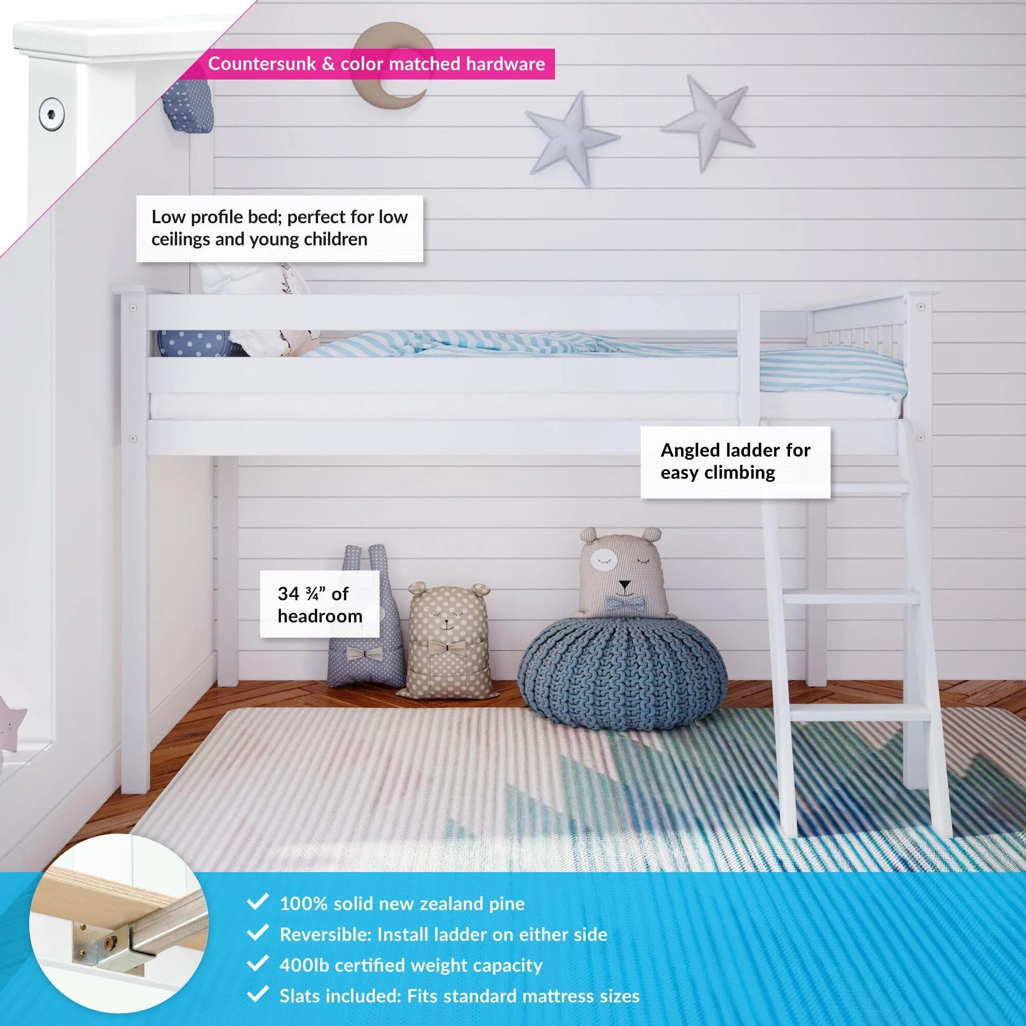 Twin Low Loft Bed - Image 5