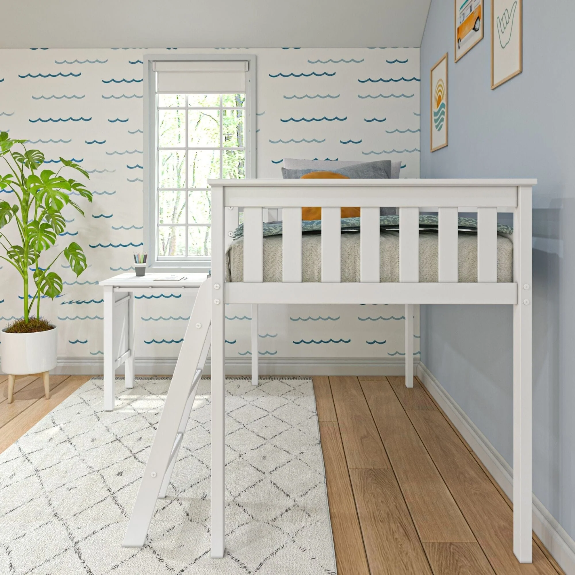 Twin Low Loft Bed With Desk - Image 7