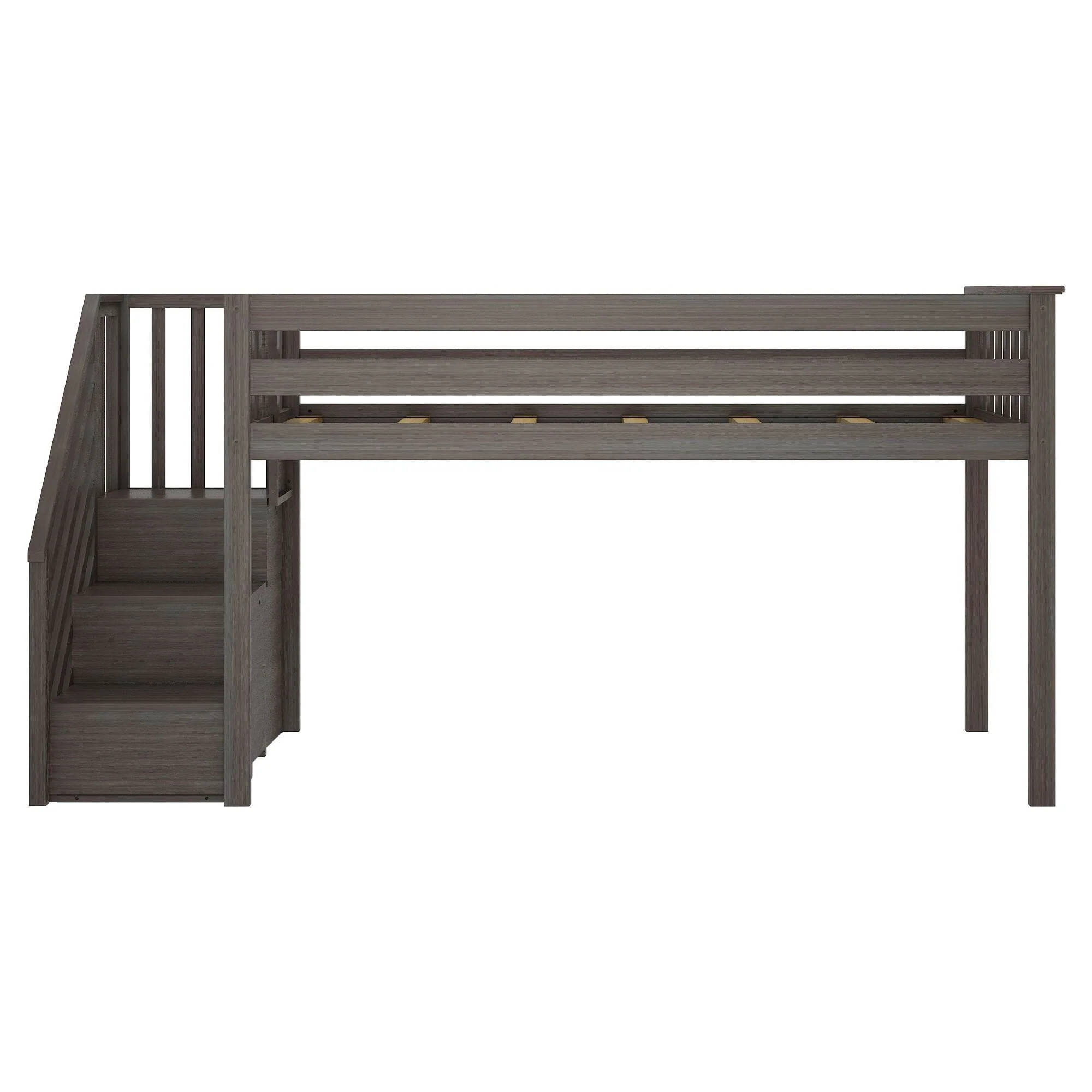 Twin Low Loft Bed With Stairs - Image 8