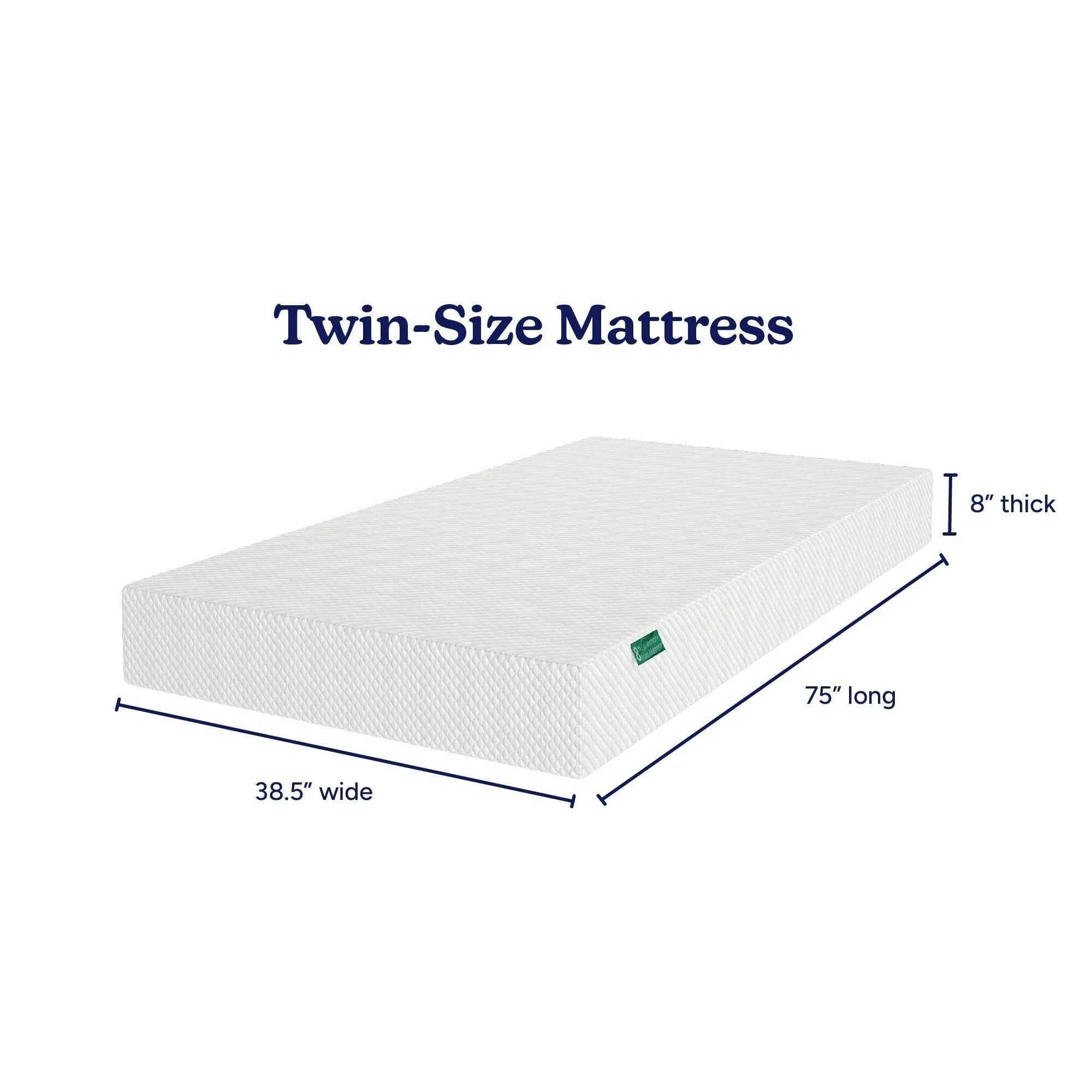 Two Pack 8-Inch Twin Memory Foam Mattress - Image 4