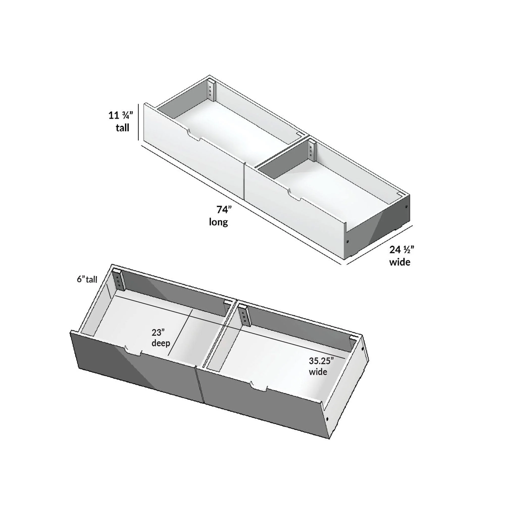 Underbed Storage Drawers - Image 36