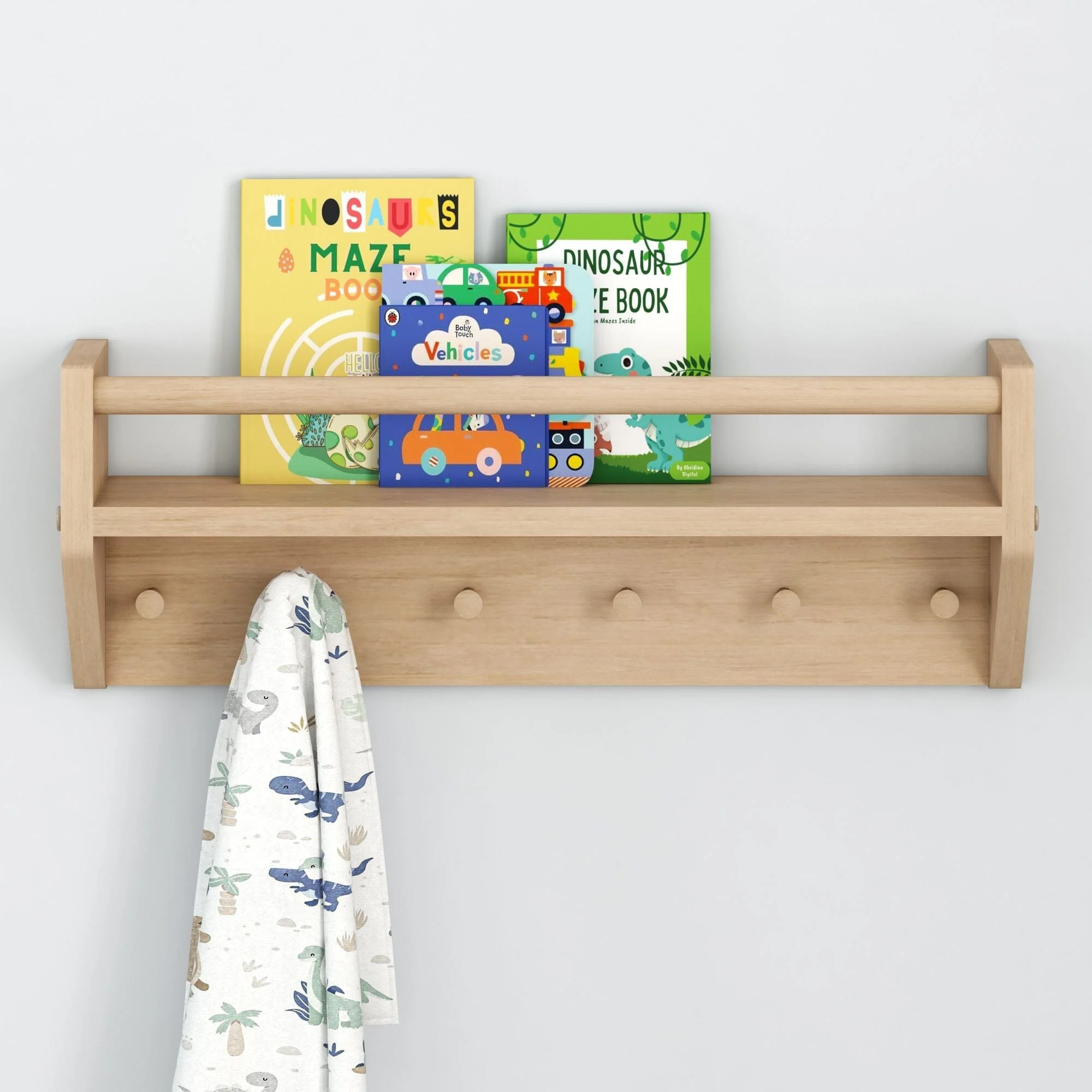 Wall Shelf With Pegs - Image 12