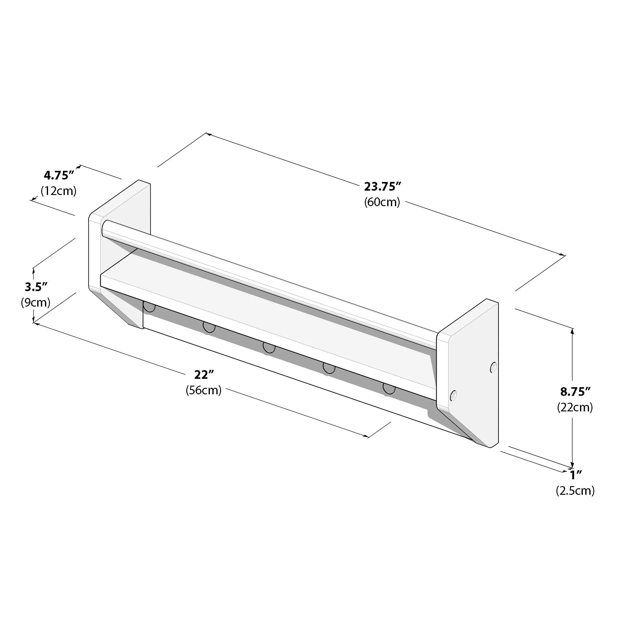 Wall Shelf With Pegs - Image 29