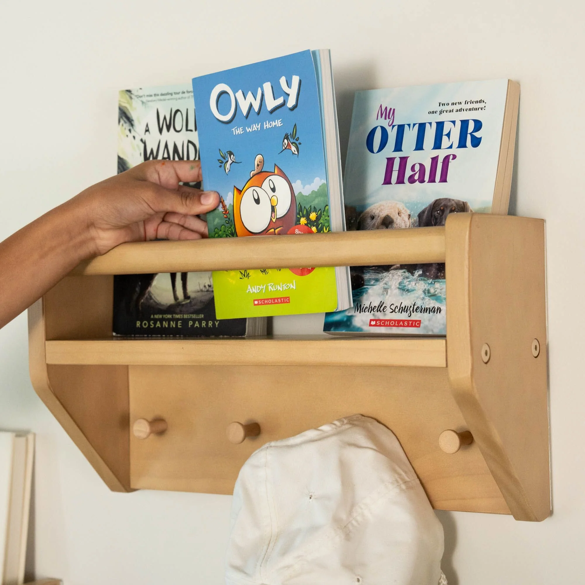 Wall Shelf With Pegs - Image 3
