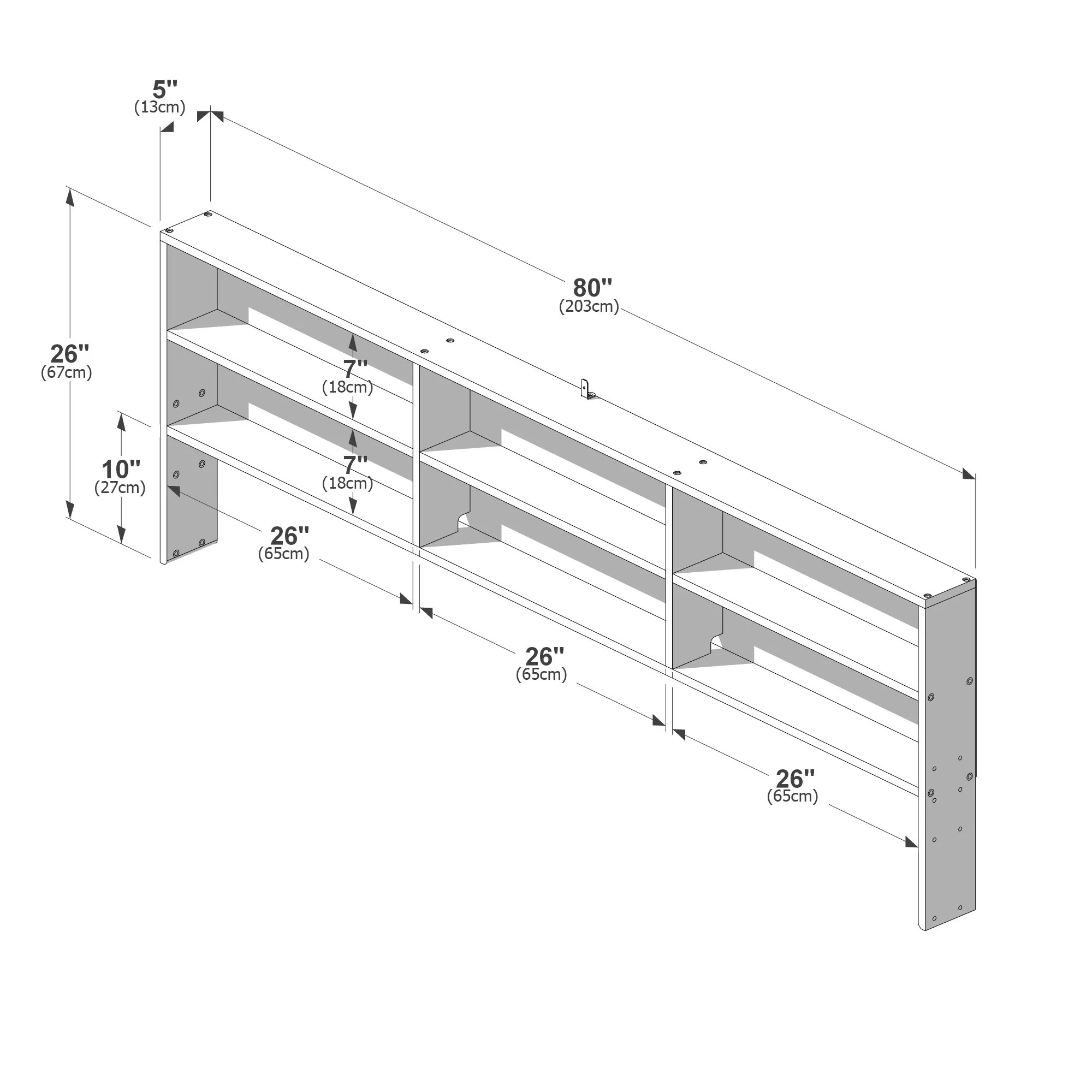 XL Modern Farmhouse Bunk Bed Bookcase - Image 23
