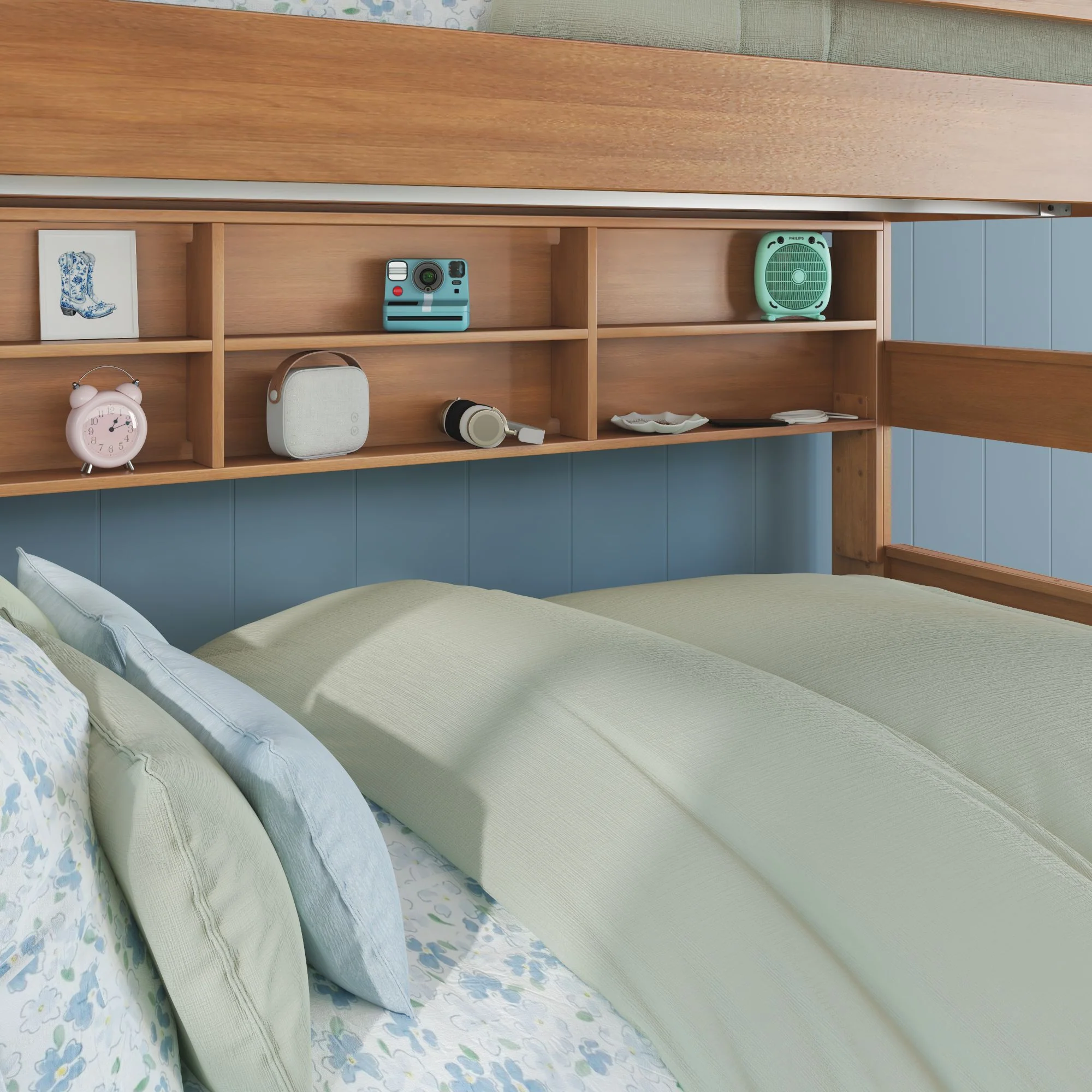 XL Modern Farmhouse Bunk Bed Bookcase - Image 7
